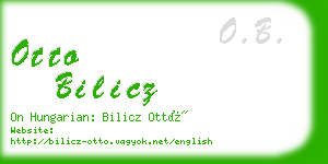 otto bilicz business card